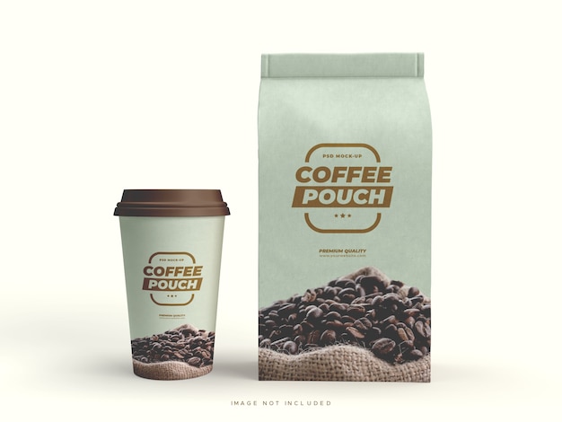 Paper Bag Packaging and Cup For coffee beans and other food items