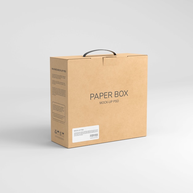 Paper box mockup