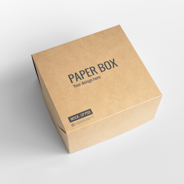 PSD paper box mockup