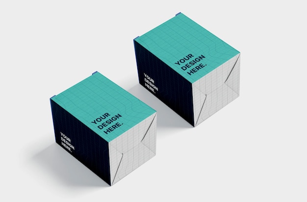 paper box packaging mockup