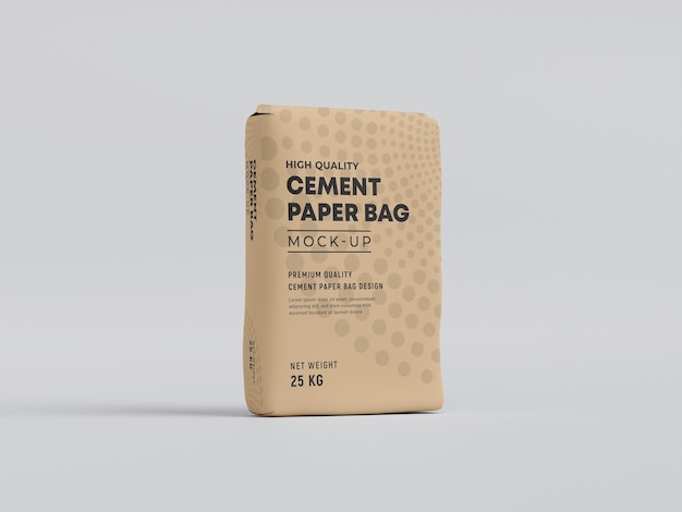 Paper Cement Bag Mockup