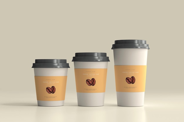 Paper Coffee Cup Mockup Scene