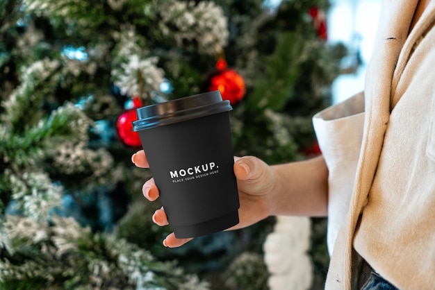 Paper coffee cup mockup, take away