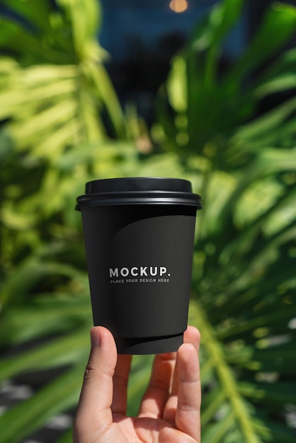 Paper coffee cup mockup, take away