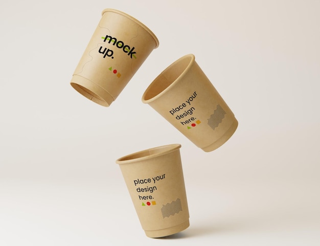 Paper coffee cup mockup