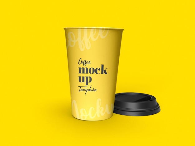 Paper coffee cup mockup