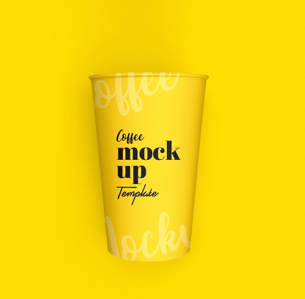 Paper coffee cup mockup