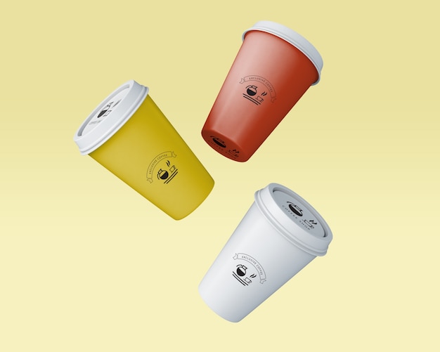 Paper coffee cup mockup