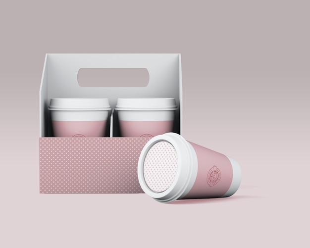 Paper coffee cup mockup