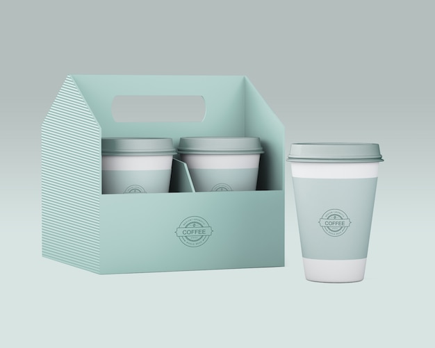 Paper coffee cup mockup