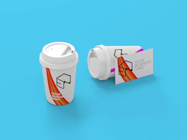 Paper cup mockup