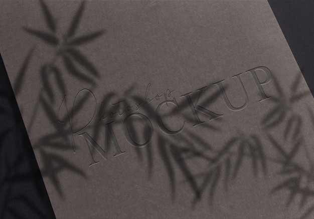 Paper Embossed Mockup