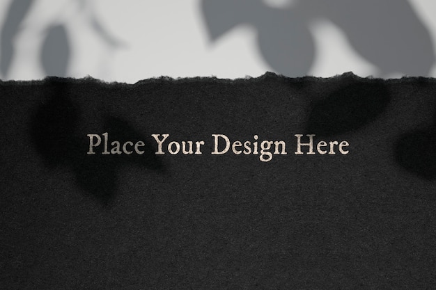 PSD paper mockup design background