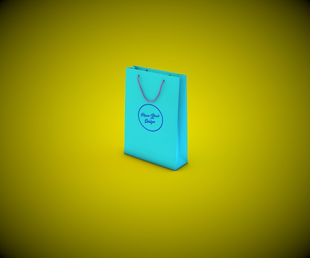 Paper Shopping Bag Mockup