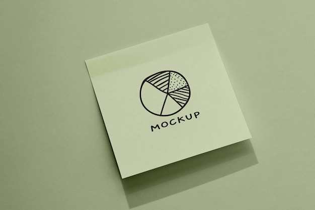 Paper sticky notes mock-up