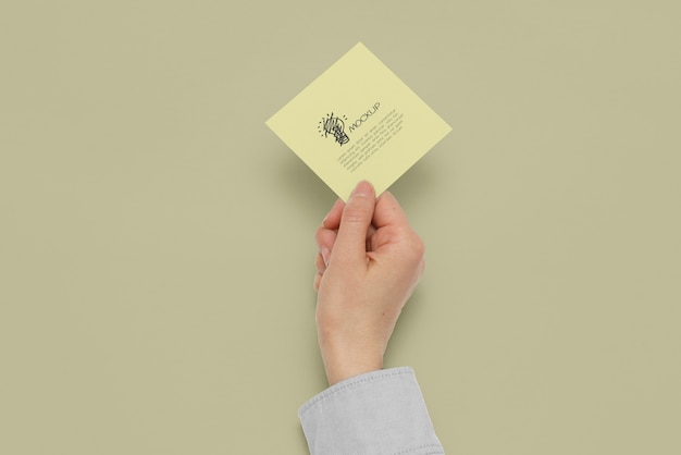 Paper sticky notes mock-up