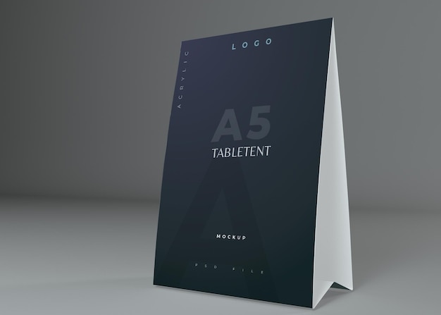 Paper Tabletent Card Mockup