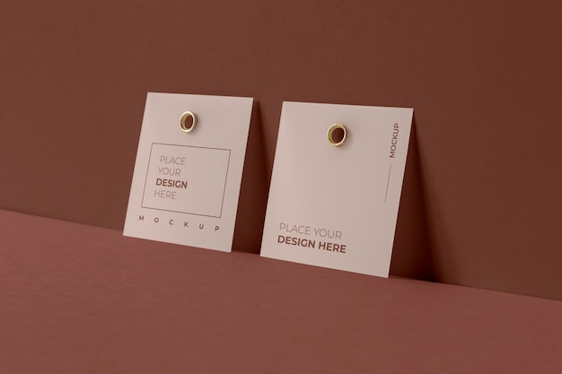 Paper tag design mockup