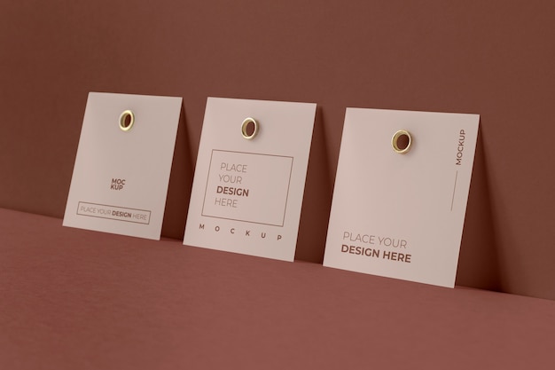 Paper tag design mockup