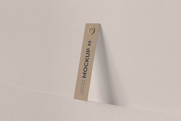 Paper tag design mockup