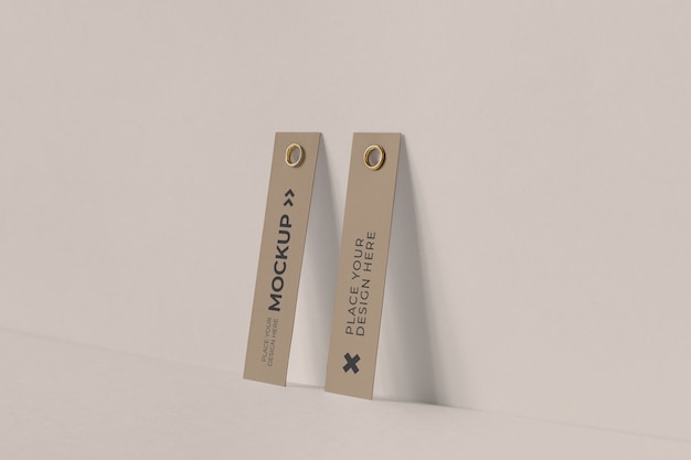 Paper tag design mockup