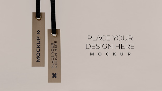 Paper tag design mockup