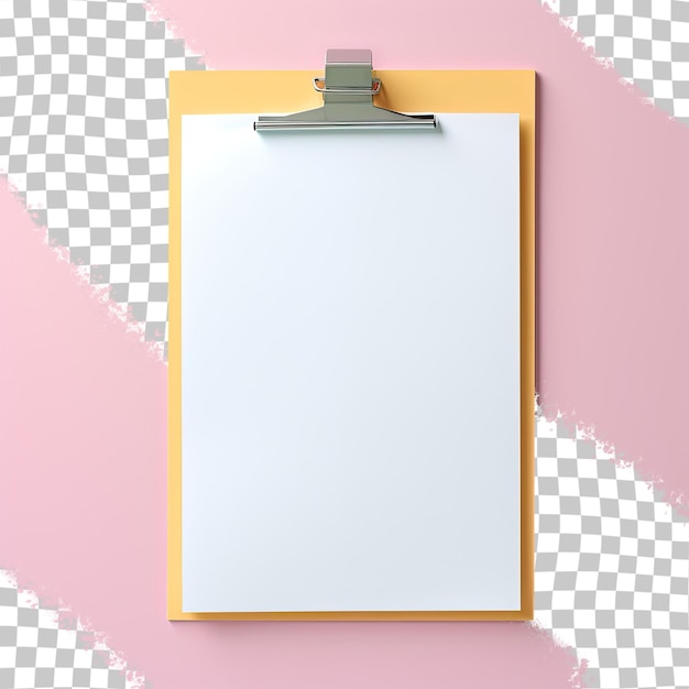 Paper for taking notes in isolation transparent background