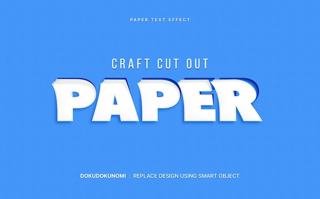 Paper text effect style