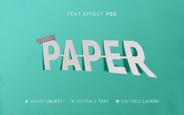 Paper text effect