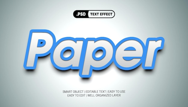 Paper text effect