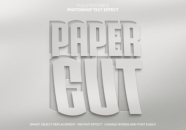 Papercut Text Effect