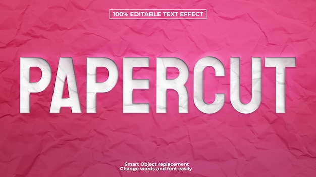 Papercut Text Effect