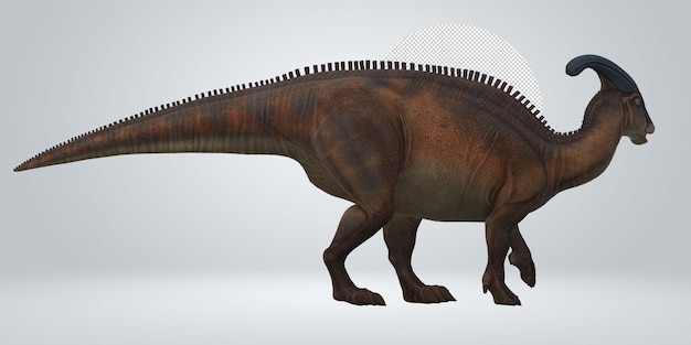 PSD parasaurolophus on a transparent background