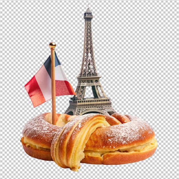 PSD parisian tradition maker isolated on transparent background