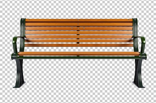 Park Bench Isolated on Transparent Background