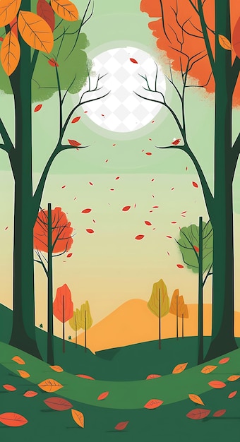 Park or Forest With Nature Enthusiasts Voting Eco Friendly T Flat Illustration Poster Design