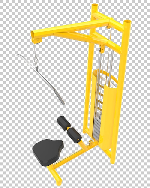 Park gym set isolated on transparent background 3d rendering illustration