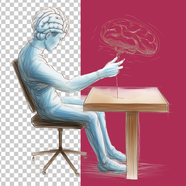 PSD parkinson awareness png illustration