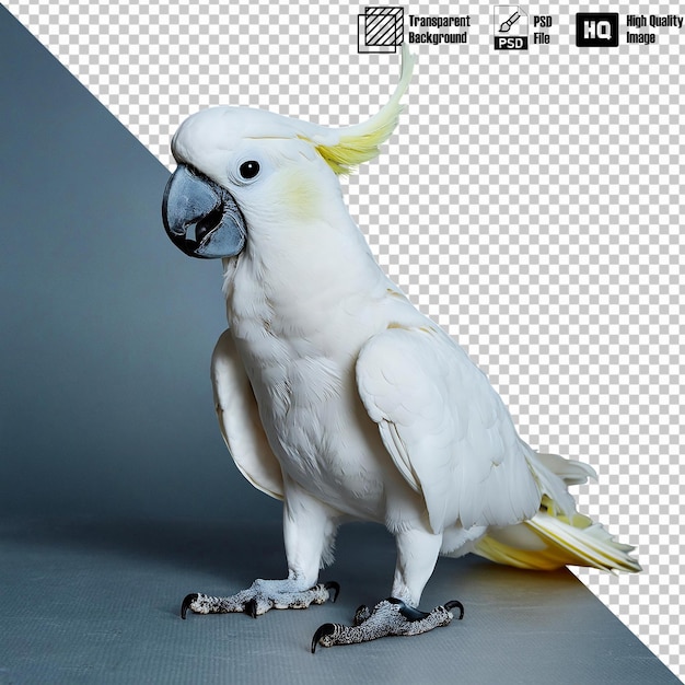 Parrot Full Body on Transparent Background