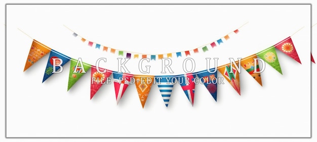 party decoration triangle flag