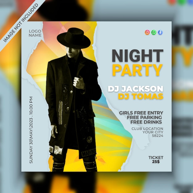 Party flyer template