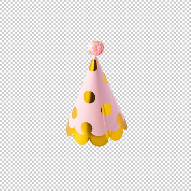 Party hat cutout Psd file