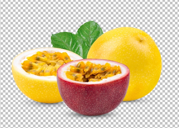 Passion fruit isolated on alpha layer