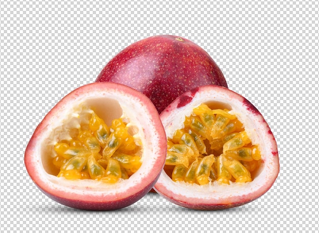 Passion fruit isolated on alpha layer