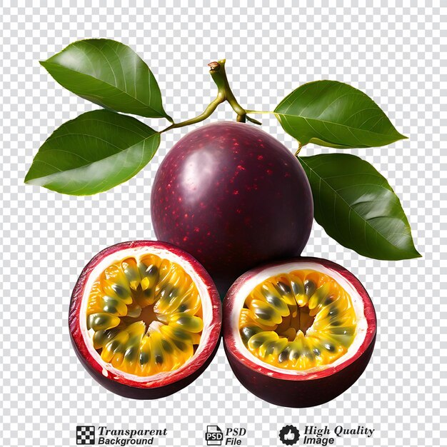 passion fruit isolated on transparent background