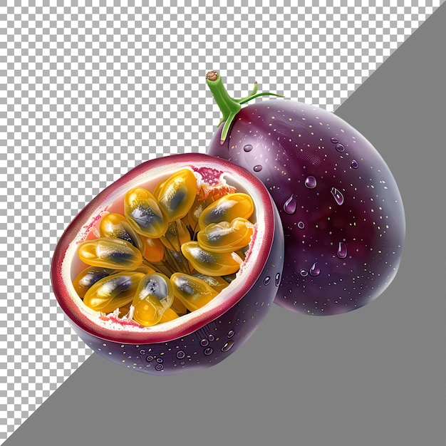 Passion fruit transparent background