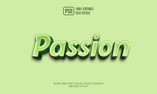 Passion text effect