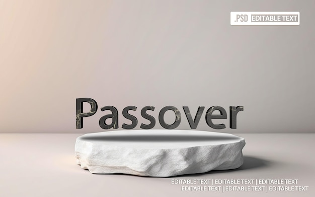 Passover text style effect