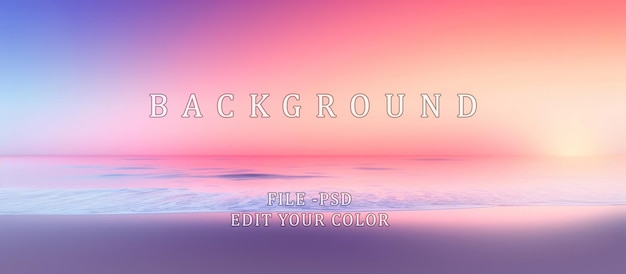 Pastel blurred gradient sunset background at sunrise soft nature beach peaceful morning outdoor light blue purple orange white