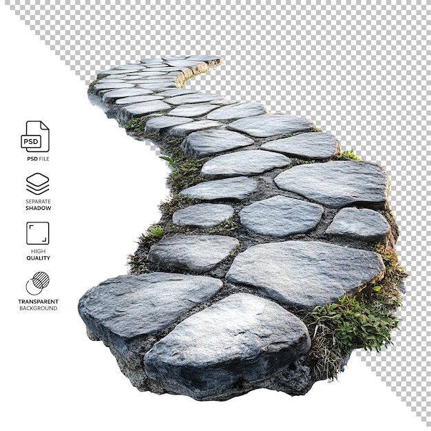 PSD path isolated without background